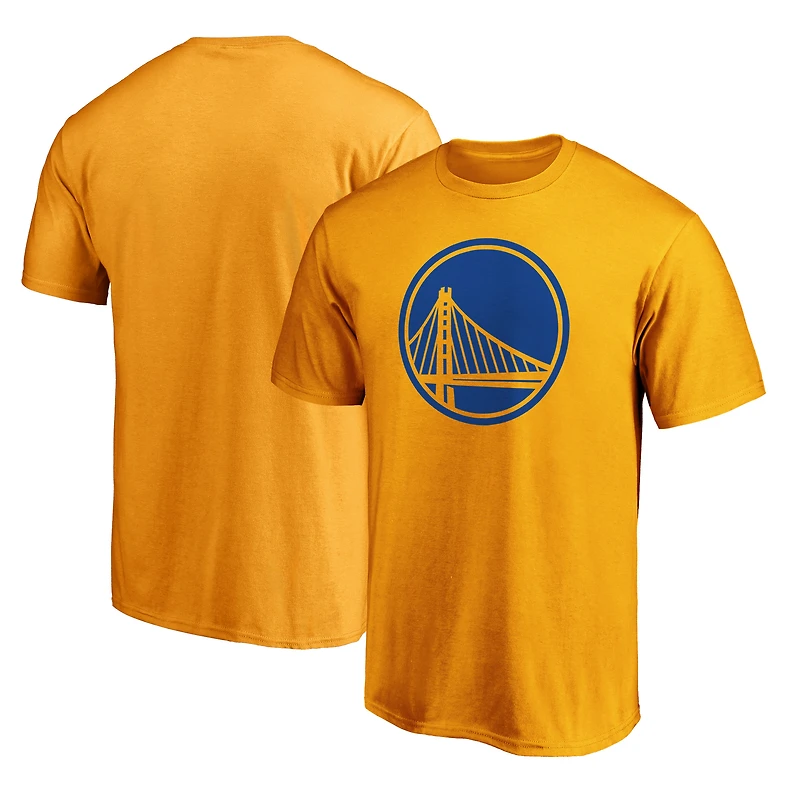 Men's Fanatics Gold Golden State Warriors Primary Team Logo T-Shirt