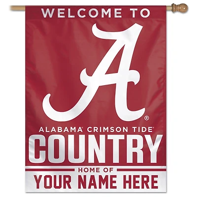 WinCraft Alabama Crimson Tide Personalized 27'' x 37'' Single-Sided Vertical Banner