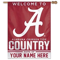 WinCraft Alabama Crimson Tide Personalized 27'' x 37'' Single-Sided Vertical Banner