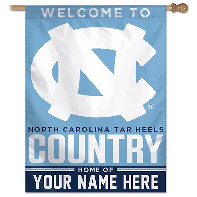 WinCraft North Carolina Tar Heels Personalized 27'' x 37'' Single-Sided Vertical Banner