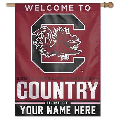 WinCraft South Carolina Gamecocks Personalized 27'' x 37'' Single-Sided Vertical Banner