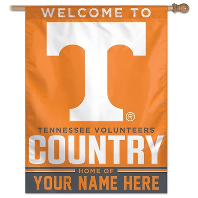 WinCraft Tennessee Volunteers Personalized 27'' x 37'' Single-Sided Vertical Banner