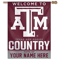 WinCraft Texas A&M Aggies Personalized 27'' x 37'' Single-Sided Vertical Banner