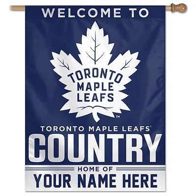WinCraft Toronto Maple Leafs Personalized 27'' x 37'' Single-Sided Vertical Banner