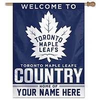 WinCraft Toronto Maple Leafs Personalized 27'' x 37'' Single-Sided Vertical Banner