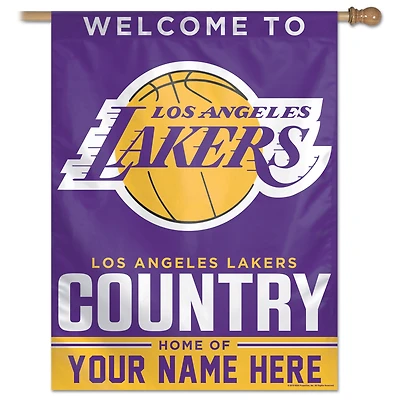 WinCraft Los Angeles Lakers Personalized 27'' x 37'' Single-Sided Vertical Banner