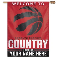 WinCraft Toronto Raptors Personalized 27'' x 37'' Single-Sided Vertical Banner