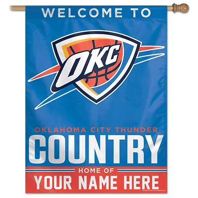 WinCraft Oklahoma City Thunder Personalized 27'' x 37'' Single-Sided Vertical Banner