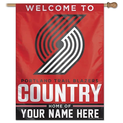 WinCraft Portland Trail Blazers Personalized 27'' x 37'' Single-Sided Vertical Banner