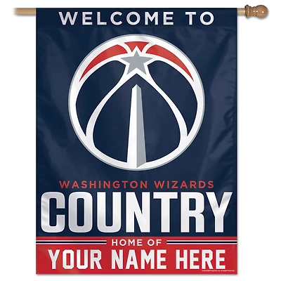 WinCraft Washington Wizards Personalized 27'' x 37'' Single-Sided Vertical Banner