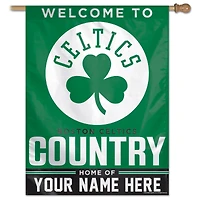 WinCraft Boston Celtics Personalized 27'' x 37'' Single-Sided Vertical Banner