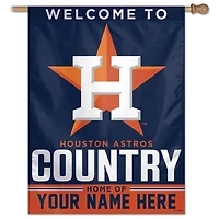 WinCraft Houston Astros Personalized 27'' x 37'' Single-Sided Vertical Banner