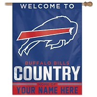 WinCraft Buffalo Bills Personalized 27'' x 37'' Single-Sided Vertical Banner