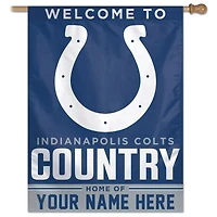 WinCraft Indianapolis Colts Personalized 27'' x 37'' Single-Sided Vertical Banner
