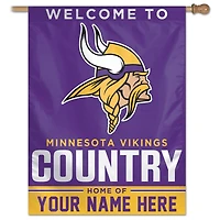 WinCraft Minnesota Vikings Personalized 27'' x 37'' Single-Sided Vertical Banner