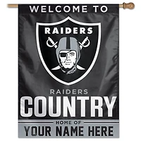 WinCraft Las Vegas Raiders Personalized 27'' x 37'' Single-Sided Vertical Banner