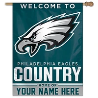 WinCraft Philadelphia Eagles Personalized 27'' x 37'' Single-Sided Vertical Banner