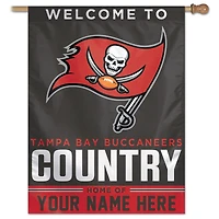 WinCraft Tampa Bay Buccaneers Personalized 27'' x 37'' Single-Sided Vertical Banner