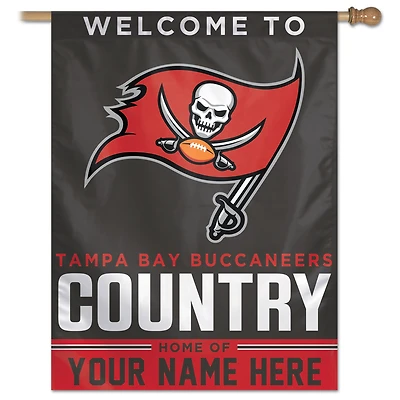 WinCraft Tampa Bay Buccaneers Personalized 27'' x 37'' Single-Sided Vertical Banner