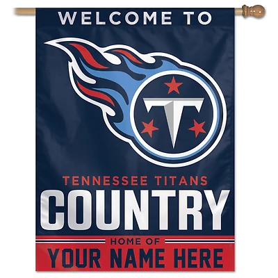 WinCraft Tennessee Titans Personalized 27'' x 37'' Single-Sided Vertical Banner