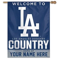 WinCraft Los Angeles Dodgers Personalized 27'' x 37'' Single-Sided Vertical Banner