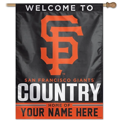 WinCraft San Francisco Giants Personalized 27'' x 37'' Single-Sided Vertical Banner