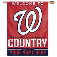 WinCraft Washington Nationals Personalized 27'' x 37'' Single-Sided Vertical Banner