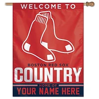 WinCraft Boston Red Sox Personalized 27'' x 37'' Single-Sided Vertical Banner