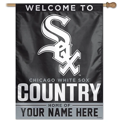 WinCraft Chicago White Sox Personalized 27'' x 37'' Single-Sided Vertical Banner