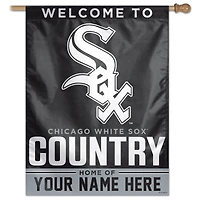 WinCraft Chicago White Sox Personalized 27'' x 37'' Single-Sided Vertical Banner