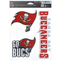 WinCraft  Tampa Bay Buccaneers 3-Pack Multi-Use Fan Decal Set