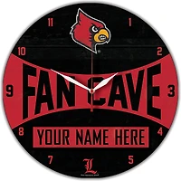 WinCraft Louisville Cardinals Personalized 14'' Round Wall Clock