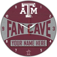 WinCraft Texas A&M Aggies Personalized 14'' Round Wall Clock