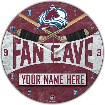 WinCraft Colorado Avalanche Personalized 14'' Round Wall Clock