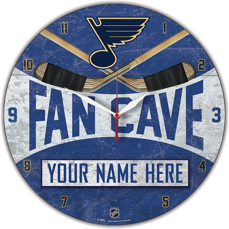 WinCraft St. Louis Blues Personalized 14'' Round Wall Clock