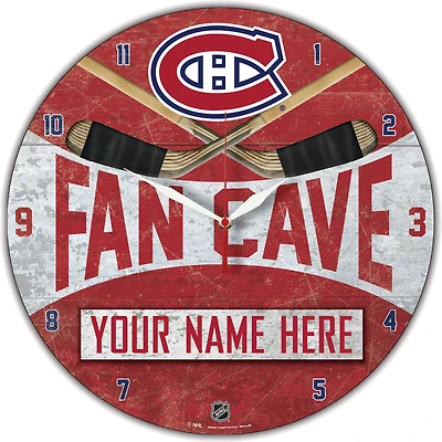 WinCraft Montreal Canadiens Personalized 14'' Round Wall Clock