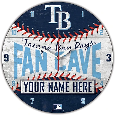 WinCraft Tampa Bay Rays Personalized 14'' Round Wall Clock