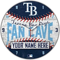 WinCraft Tampa Bay Rays Personalized 14'' Round Wall Clock