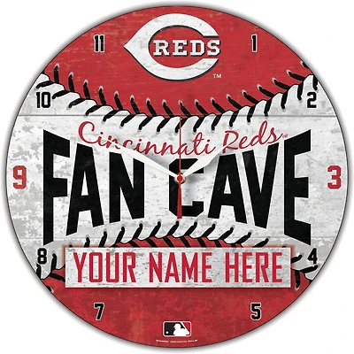 WinCraft Cincinnati Reds Personalized 14'' Round Wall Clock