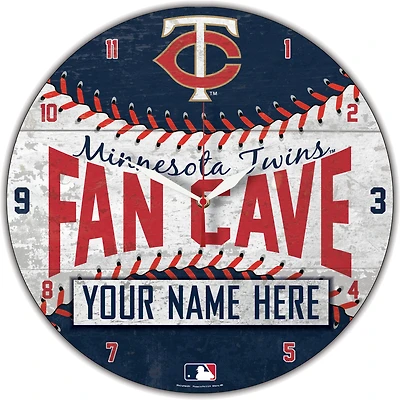 WinCraft Minnesota Twins Personalized 14'' Round Wall Clock