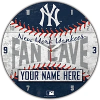 WinCraft New York Yankees Personalized 14'' Round Wall Clock