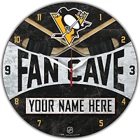 WinCraft Pittsburgh Penguins Personalized 14'' Round Wall Clock
