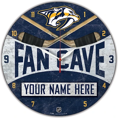 WinCraft Nashville Predators Personalized 14'' Round Wall Clock