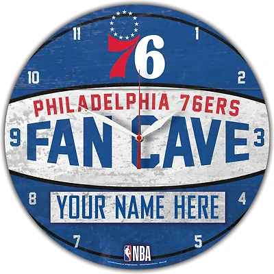 WinCraft Philadelphia 76ers Personalized 14'' Round Wall Clock