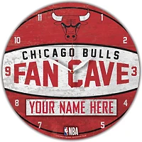 WinCraft Chicago Bulls Personalized 14'' Round Wall Clock