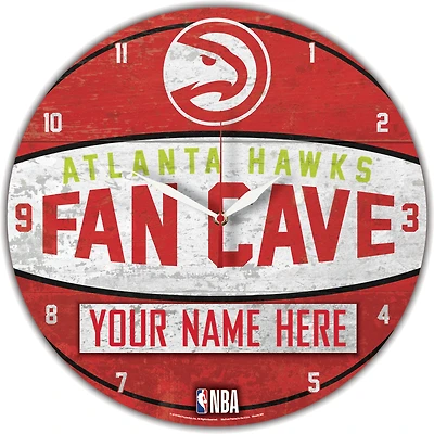 WinCraft Atlanta Hawks Personalized 14'' Round Wall Clock