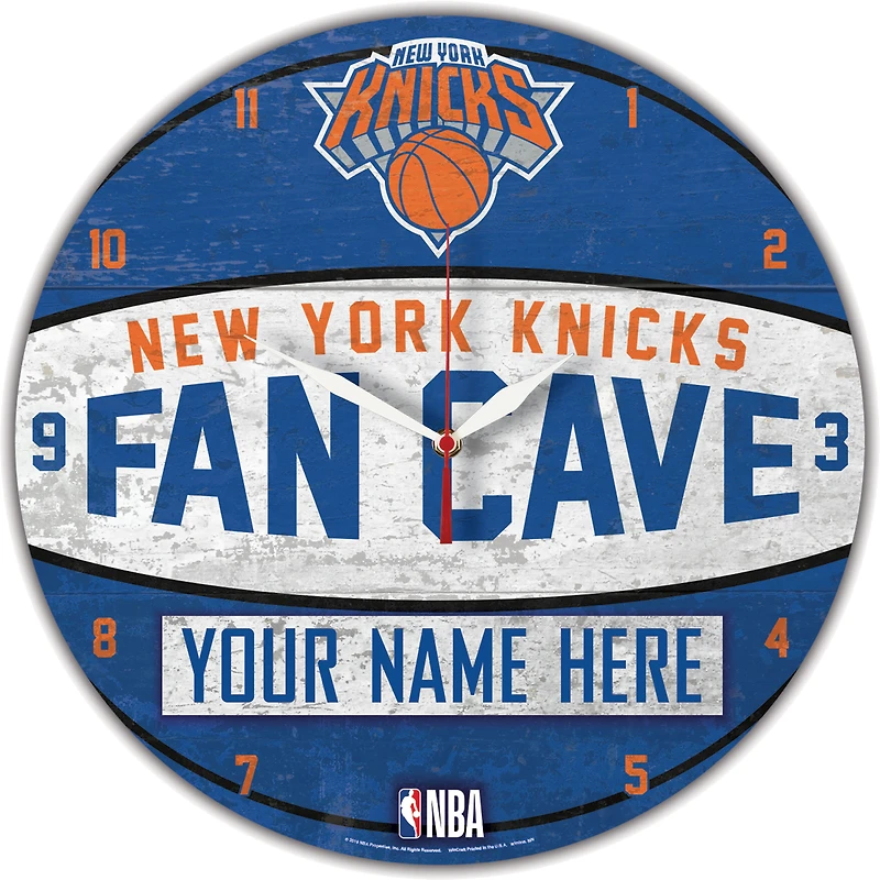 WinCraft New York Knicks Personalized 14'' Round Wall Clock