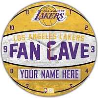 WinCraft Los Angeles Lakers Personalized 14'' Round Wall Clock