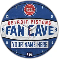 WinCraft Detroit Pistons Personalized 14'' Round Wall Clock