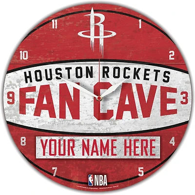 WinCraft Houston Rockets Personalized 14'' Round Wall Clock